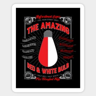 The Red & White Bulb Sticker